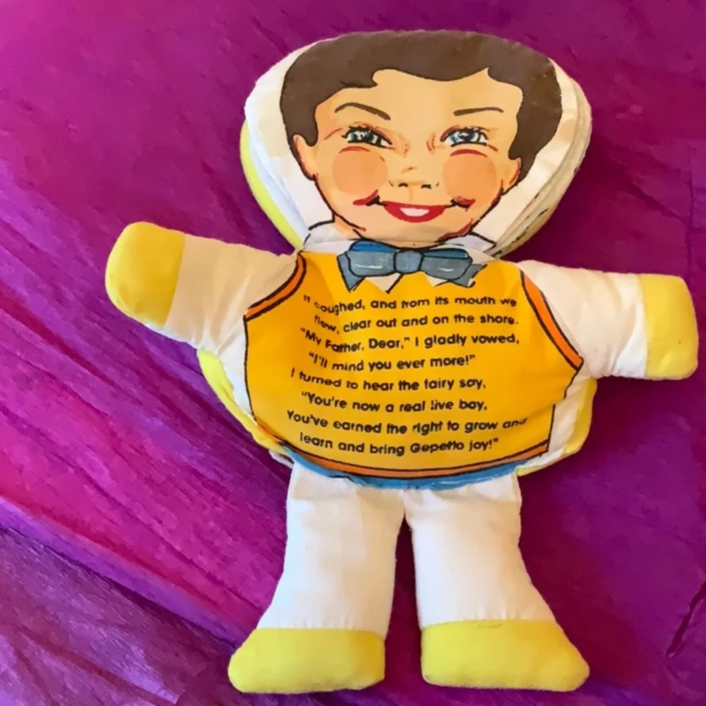 Vintage Pinocchio doll with story